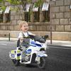 Costway 6V Kids Ride On Police Motorcycle Trike 3-Wheel w/ Headlight - Multi - See Details