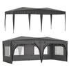 Outdoor Party Tent with 6 Removable Sidewalls Canopy Patio Wedding Gazebo