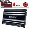 Kuerl 4 Channel Ab Class 12v Car Amplifier, 5800w Power Stereo Amplifier, Car Audio Amplifier To Drive Subwoofers And Speakers