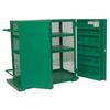 GREENLEE 5060MESH Mesh Back Storage Cabinet, Green, 48 in W x 28 in D x 52 in H