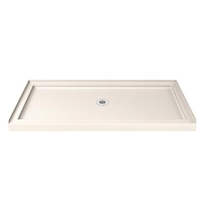 DreamLine SlimLine 36 in. D x 60 in. W x 2 3/4 in. H Center Drain Single Threshold Shower Base in Bi