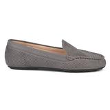 Brinley Co. Womens Comfort Sole Faux Nubuck Laser Cut Loafers Grey, 6 Regular US screenshot. Shoes directory of Clothing & Accessories.