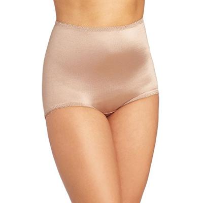 Rago Women's Plus-Size Control Panty Brief, Mocha, 5X-Large (40)