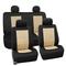 FH Group FB085BEIGE114 Seat Cover Neoprene Blend Waterproof Seat covers Full Set with Bench Beige