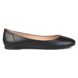Brinley Co. Womens Comfort Sole Faux Leather Round Toe Flats Black, 11 Regular US screenshot. Shoes directory of Clothing & Accessories.