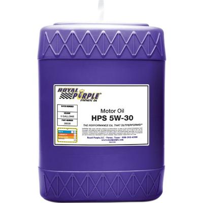 Royal Purple 35530 HPS 5W-30 High Performance Street Synthetic Motor Oil with Synerlec - 5 gal.