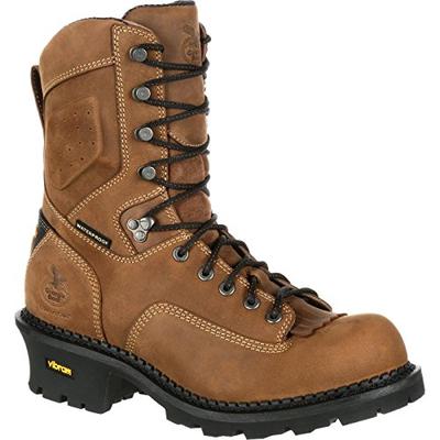 Georgia Boot Comfort Core Logger Waterproof Work Boot Brown