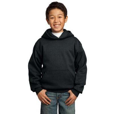 Port & Company Boys' Pullover Hooded Sweatshirt L Jet Black