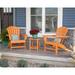 POLYWOOD® South Beach Adirondack 3-Piece Set Plastic | Outdoor Furniture | Wayfair PWS175-1-MA