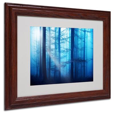 "Light Box Blues" Artwork with Wood Frame by Philippe Sainte Laudy, 11 by 14-Inch