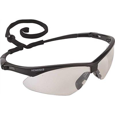 Jackson Safety V30 Nemesis Safety Glasses, Black Frame, Indoor-Outdoor Lens