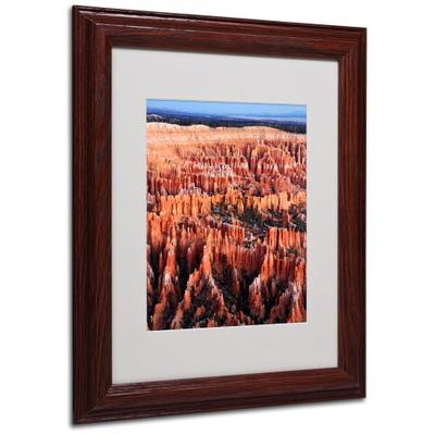 Bryce Sunrise by Pierre Leclerc Canvas Wall Artwork, Wood Frame, 11 by 14-Inch