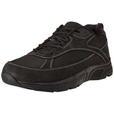 Drew Men's Aaron Black Leather/Nylon 12.5 EEEE US