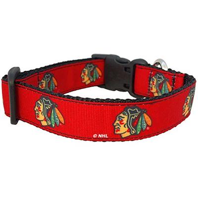 NHL Chicago Blackhawks Dog Collar, Large, Red