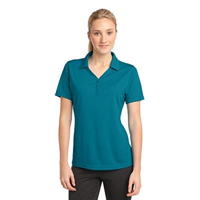 Sport-Tek Women's PosiCharge Micro Mesh Polo L Blue Wake