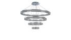 Maxim 39778BCPC Eternity LED 4 Tier 40" Chandelier, Polished Chrome Finish, Beveled Crystal Glass, P