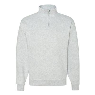 Jerzees Adult NuBlend Quarter-Zip Cadet-Collar Sweatshirt (White) (2X-Large)