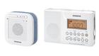 Sangean H201P Portable Waterproof Bluetooth Speaker and Waterproof/Shower Radio, White