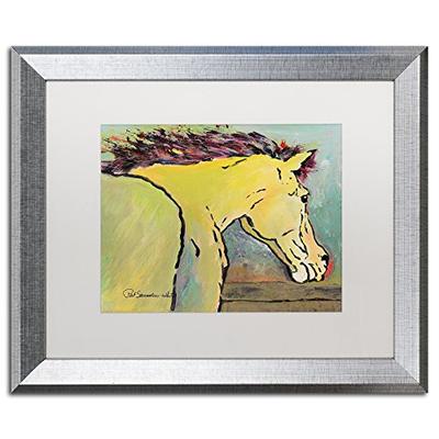 Waiting for Sunrise by Pat Saunders-White, White Matte, Silver Frame 16x20-Inch