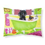 Caroline's Treasures AMB1335PILLOWCASE Tub for Two with Poodle and Pug Fabric Standard Pillowcase, S screenshot. Pillowcases & Pillow Shams directory of Bedding.