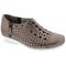 Drew Shoe Merlin Women's Therapeutic Diabetic Extra Depth Shoe: Taupe/Dusty Leather 8 Wide (D) Zippe