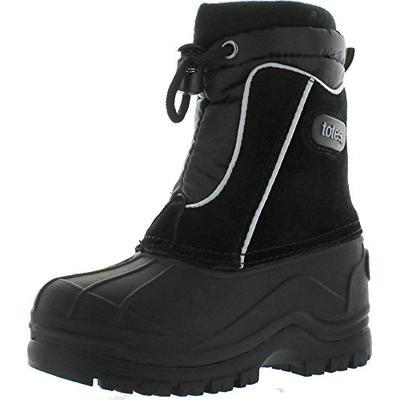 totes Kids Snow Drift Waterproof Winter Snow Boots,Black,11