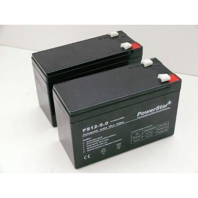 POWERSTAR--2 Pack- 12V 9AH SLA Battery/Razor Dirt Quad Electric/Scooter/Offroad/4 Wheeler