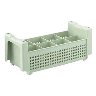 Vollrath 52640 Signature flatware Basket with 8 Compartments without Handles, 7-9/32-Inch, Green