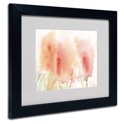 Coral Composition Artwork by Sheila Golden, Black Frame, 11 by 14-Inch