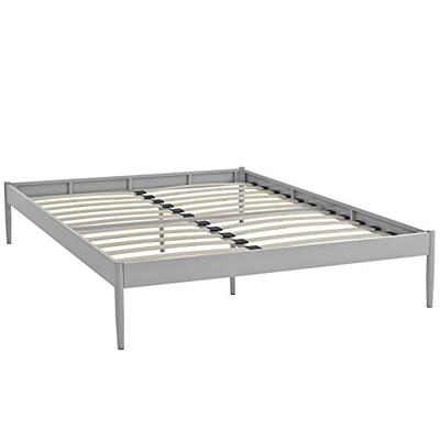 Modway Elsie Queen Bed Frame in Gray