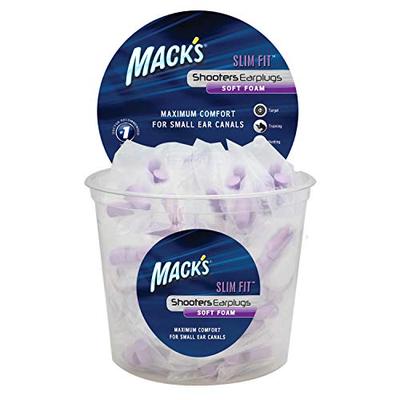 Mack's Shooters Slim Fit Foam (100-Pair) Tub Earplugs