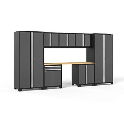 NewAge Products Pro 3.0 Gray 8 Piece Set, Garage Cabinets, 52096