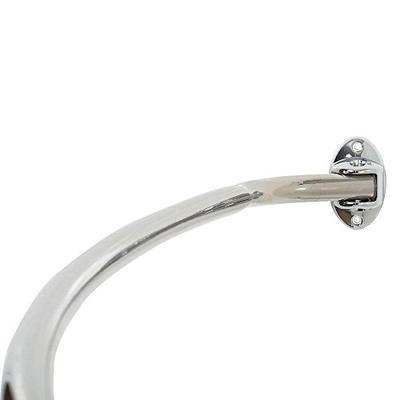 Zenith 72" Chrome Adjustable Curved Shower Rod