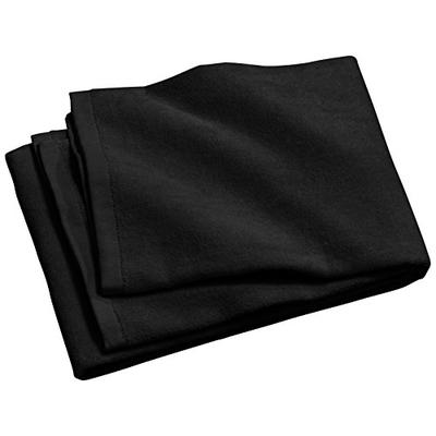 Port & Company bath Beach Towel OSFA Black