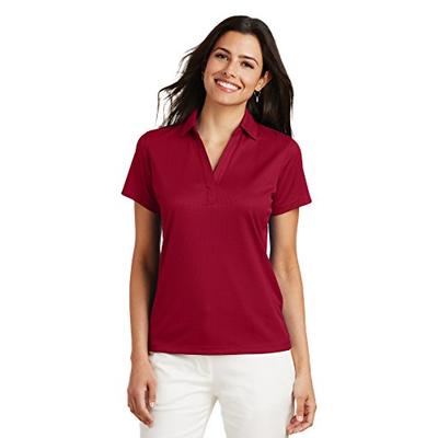 Port Authority Ladies Performance Fine Jacquard Polo. L528 Rich Red S