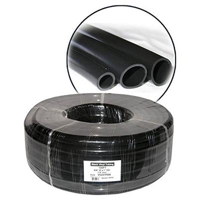 Alpine 100' Black Vinyl Tubing for Ponds 1/4 inch ID x 3/8 inch OD, 1/16 inch wall