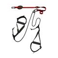 eaglefit - Premium Sling-Trainer „Allround“ für Zuhause & Unterwegs inkl. Umlenkrolle, Türanker, Poster - Schlingentrainer verstellbar 90-310cm - Slingtraining Suspension Training Strap System (rot)