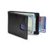 Travel Wallet RFID Blocking Bifold Slim Genuine Leather Thin Minimalist Front Pocket Wallets for Men