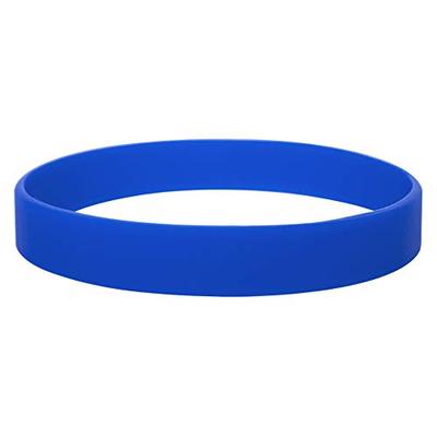 GOGO Silicone Wristbands, 120 PCS Rubber Bracelets For Kids, Party Suppliers-Royalblue