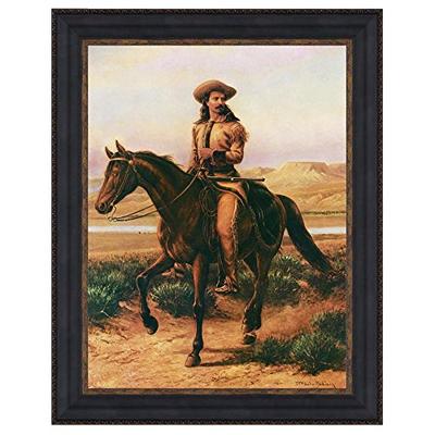 Design Toscano Buffalo Bill on Charlie, 1865: Canvas Replica Painting: Large