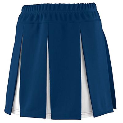 Augusta Sportswear Girls' Liberty Skirt L Navy/White