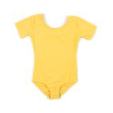 Leveret Girls Leotard Yellow Short Sleeve Toddler (2-4) screenshot. Tops directory of Clothes.