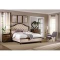 Hooker Furniture Leesburg Standard Bed Wood & /Upholstered/Polyester in Brown | 68 H x 81.75 W x 90.25 D in | Wayfair 5381-90860