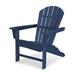 POLYWOOD® South Beach Outdoor Adirondack Chair in Blue | 38.5 H x 31.25 W x 33.75 D in | Wayfair SBA15NV