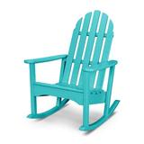 POLYWOOD® Classic Adirondack Rocking Chair in Blue | 41 H x 28.5 W x 35 D in | Wayfair ADRC100AR