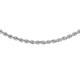 CARISSIMA Gold Women's 9 ct White Gold Hollow 2 mm Rope Chain Necklace of Length 61 cm/24 Inch