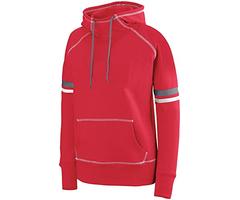 Augusta Sportswear Womens Spry Hoodie S Red/White/Graphite