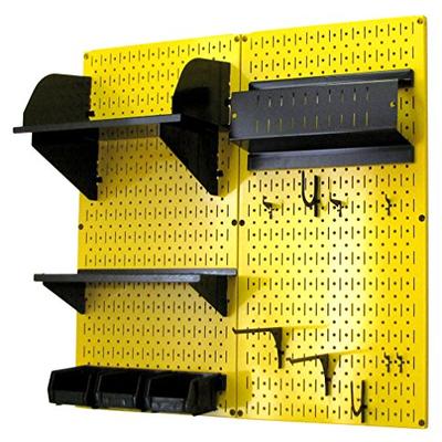 Wall Control 30-CC-200 YB Hobby Craft Pegboard Organizer Storage Kit, Yellow/Black