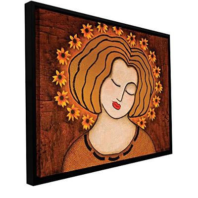ArtWall Gloria Rothrock 'Flowering Intuition' Floater Framed Gallery Wrapped Canvas, 36 by 48-Inch,