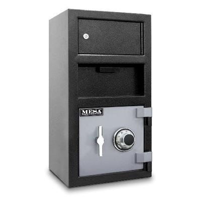 Mesa Safe MFL2014C-OLK All Steel Depository Safe with Outer Locker, with Combination Lock, 1.5-Cubic